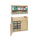 Serenity Changing Table & Diaper Organizer, Natural